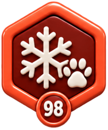 Бейдж «Зимові хвостики» — Pet Friendly Ukraine